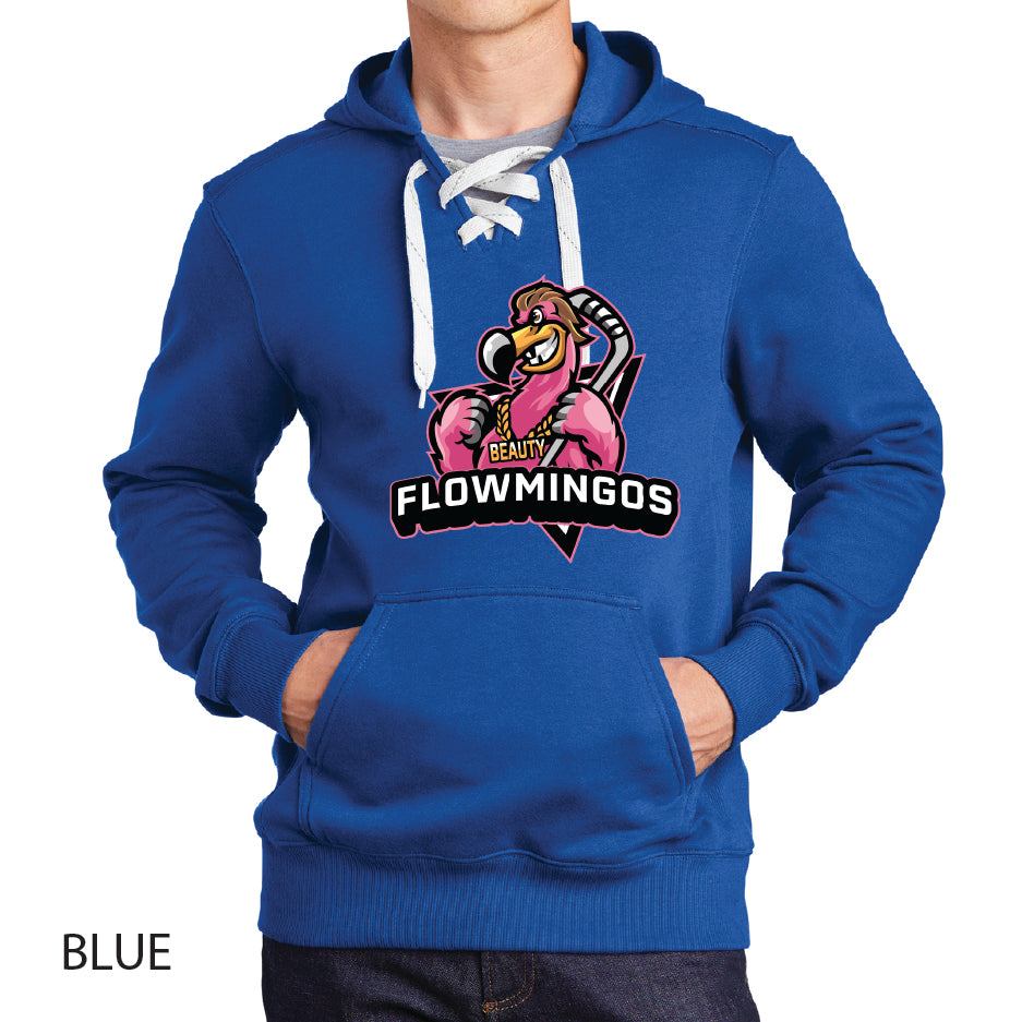 Flowmingoes Sport-Tek Lace Up Pullover Hooded Sweatshirt