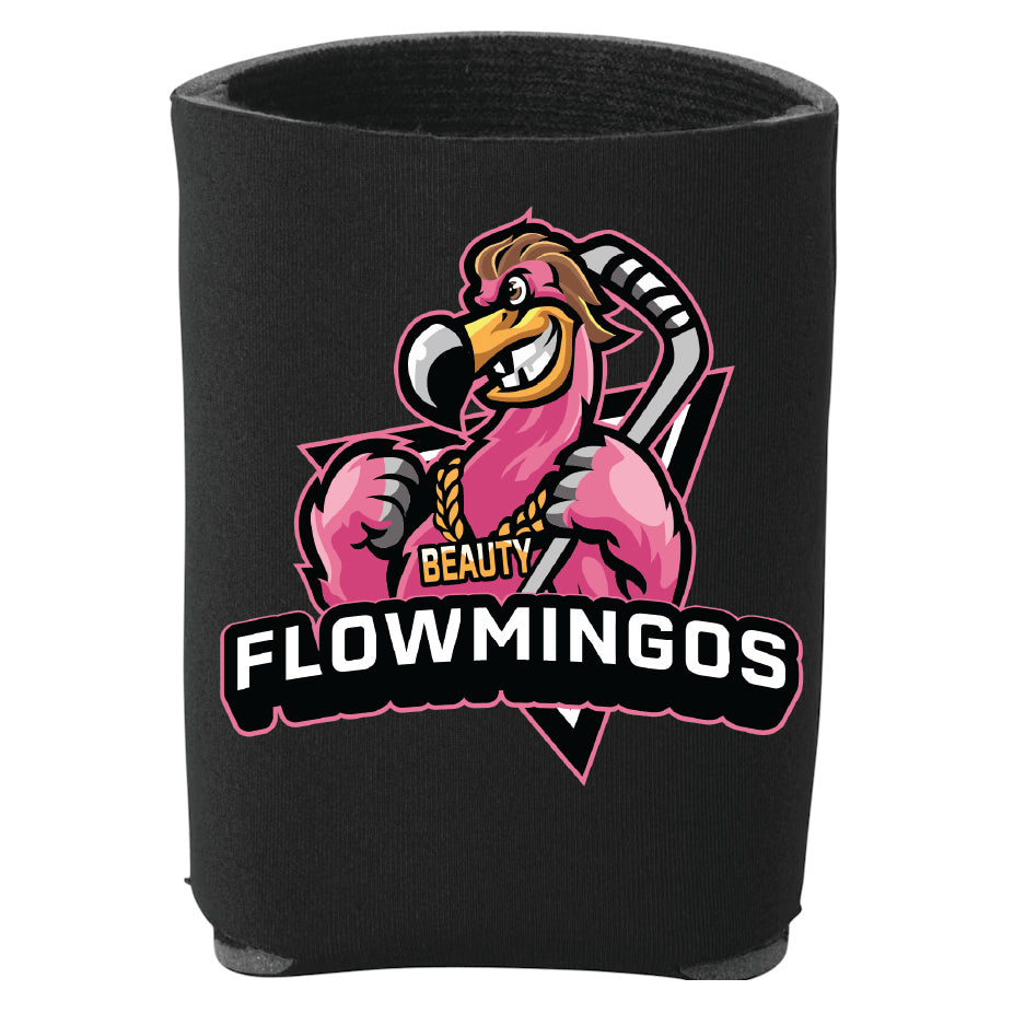 Flowmingoes Koozie