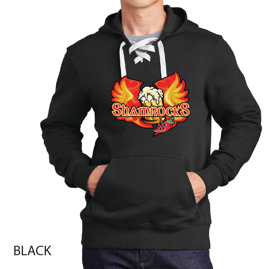 Shamrocks Sport-Tek Lace Up Pullover Hooded Sweatshirt