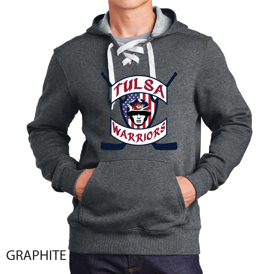 Tulsa Warriors Sport-Tek Lace Up Pullover Hooded Sweatshirt