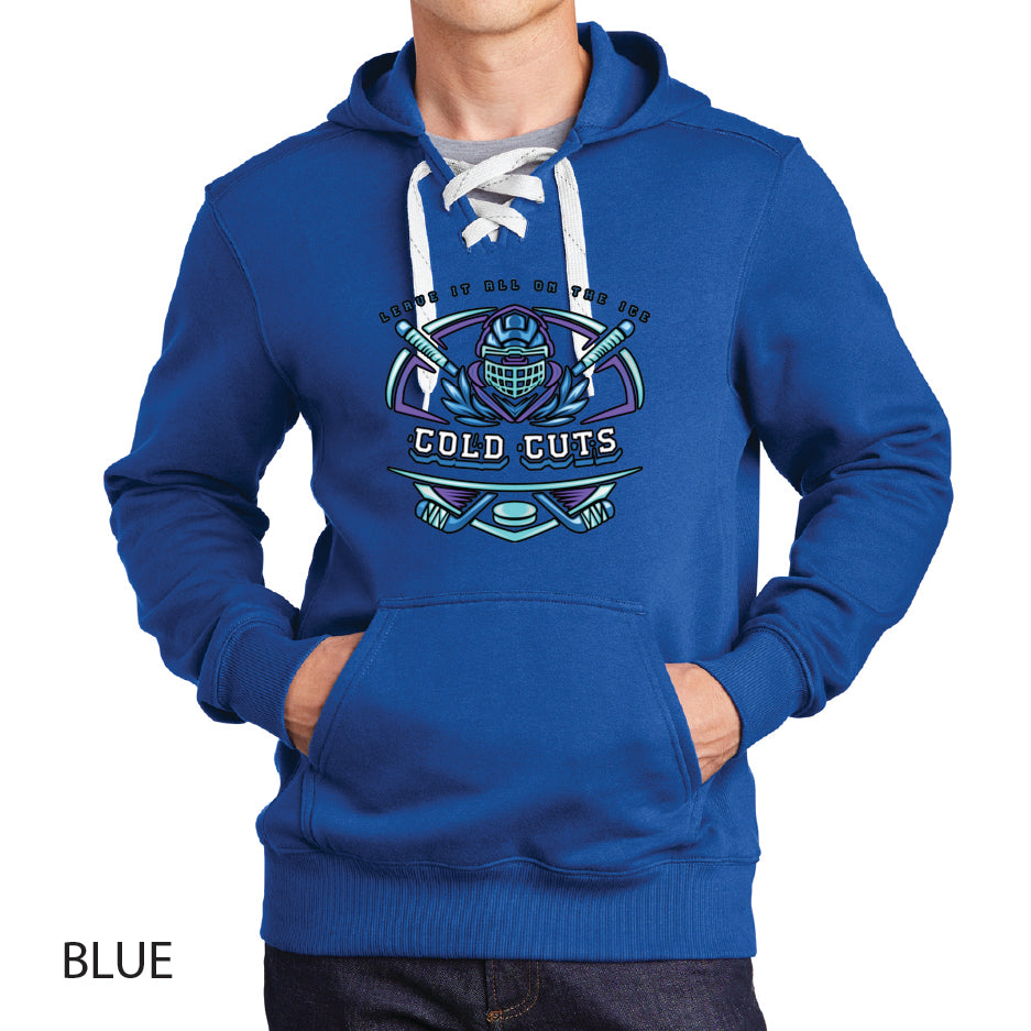 Cold Cuts Sport-Tek Lace Up Pullover Hooded Sweatshirt