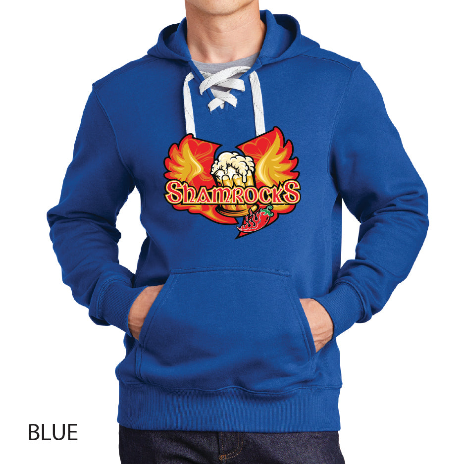 Shamrocks Sport-Tek Lace Up Pullover Hooded Sweatshirt
