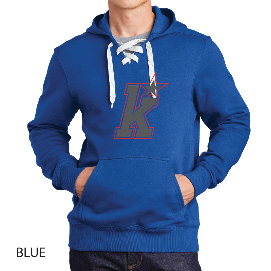 Kirkwood Sport-Tek Lace Up Pullover Hooded Sweatshirt