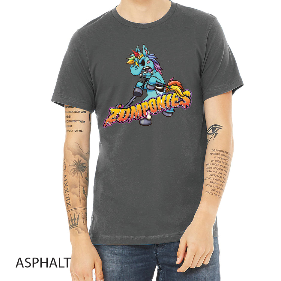 Zomponies Unisex Jersey Tee Crewneck T-Shirt