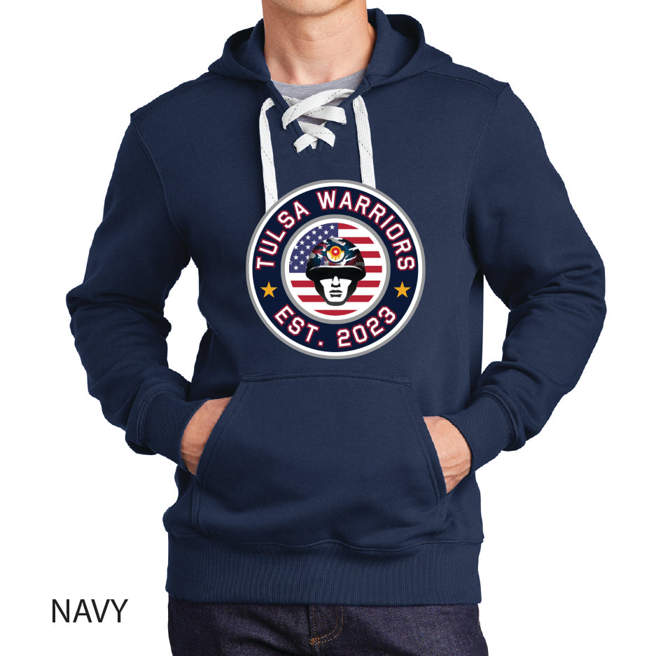 Tulsa Warriors Sport-Tek Lace Up Pullover Hooded Sweatshirt
