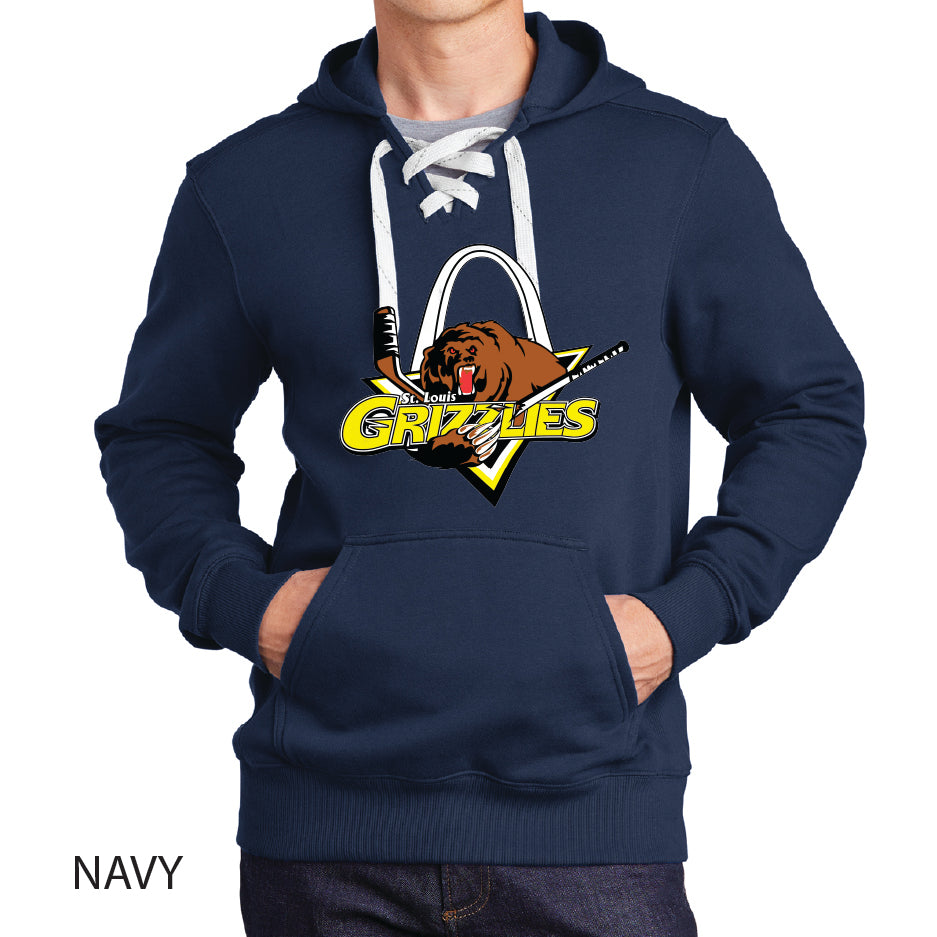 Grizzlies Sport-Tek Lace Up Pullover Hooded Sweatshirt