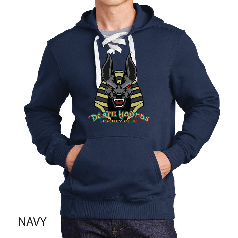 Death Hounds Sport-Tek Lace Up Pullover Hooded Sweatshirt