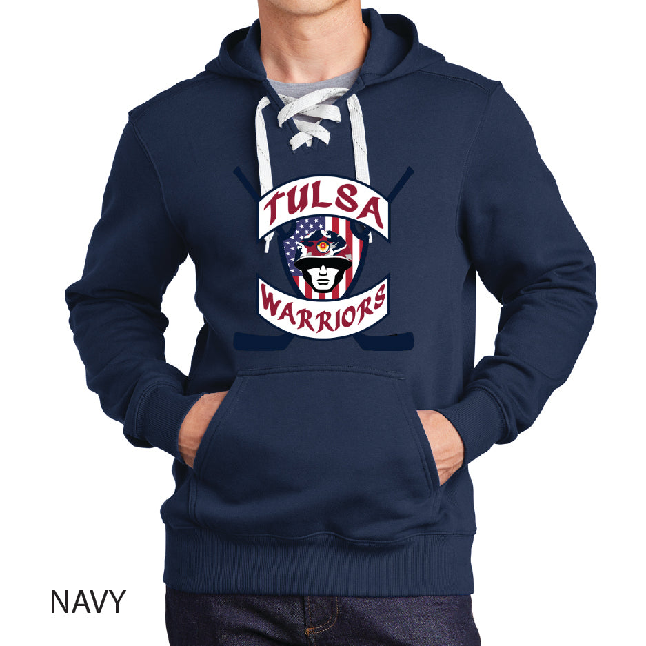 Tulsa Warriors Sport-Tek Lace Up Pullover Hooded Sweatshirt