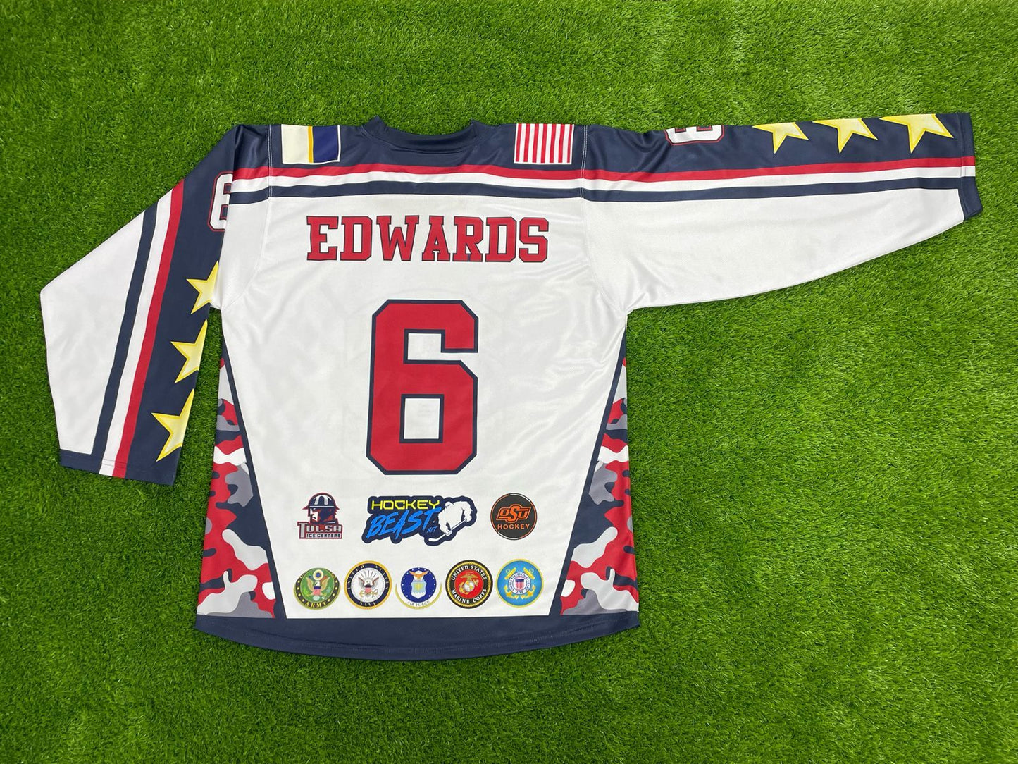 Tulsa Warriors Sublimated White Jersey
