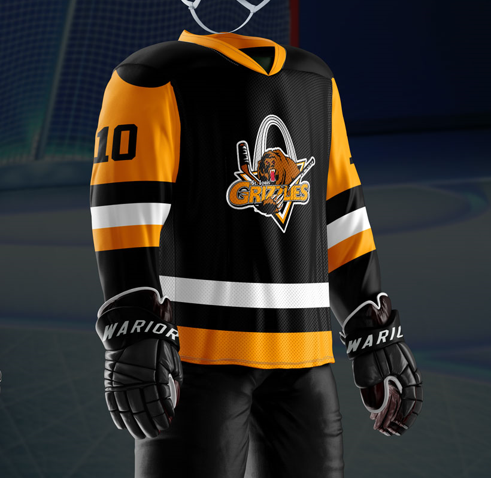 Grizzlies Sublimated Black Jersey