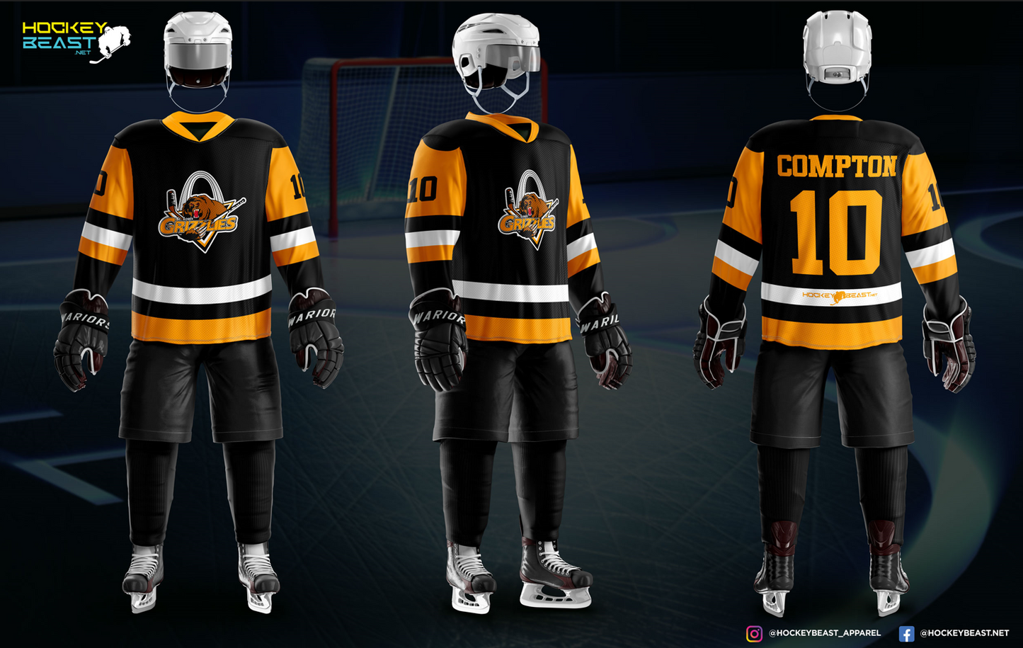 Grizzlies Sublimated Black Jersey