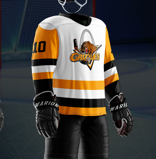 Grizzlies Sublimated White Jersey