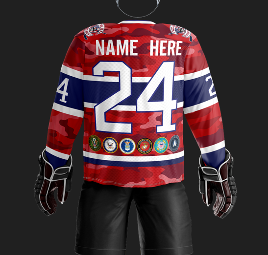 Tulsa Warriors Sublimated Red Jersey