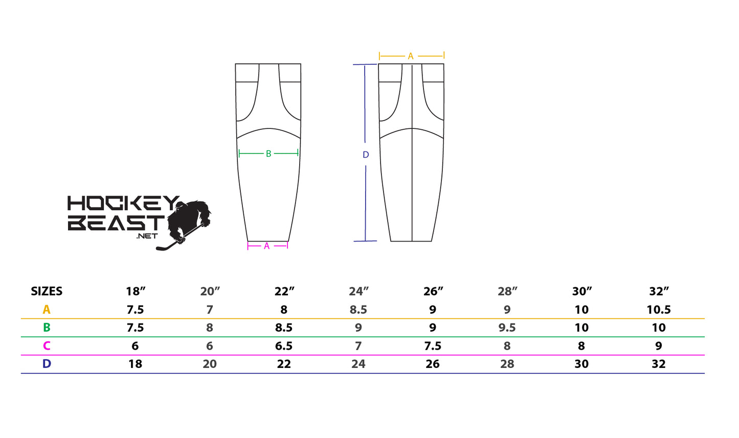 Wombats Black Hockey Socks