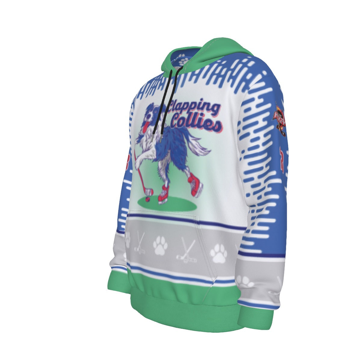 Clapping Collies Customizable Light-Weight Hoodie