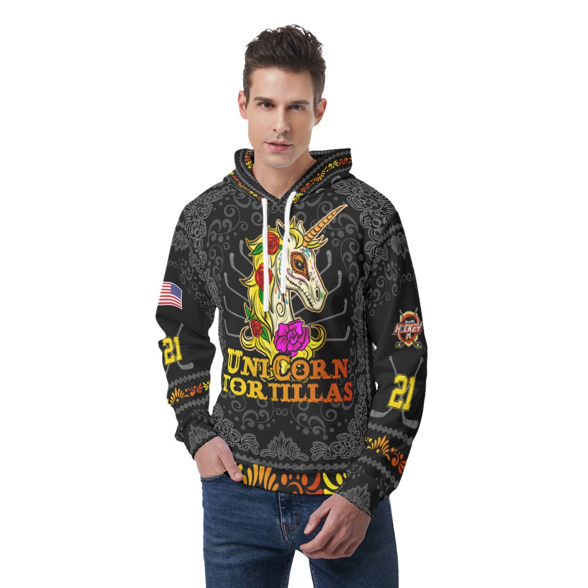 UniCorn Tortillas Light Weight Hoodie - Customizable