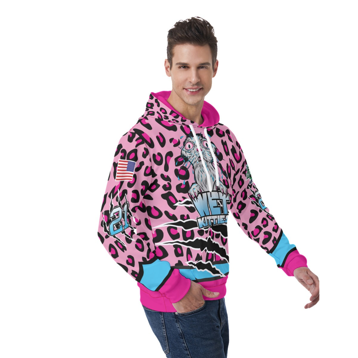 Wet Kitties Light Weight Hoodie Customizable