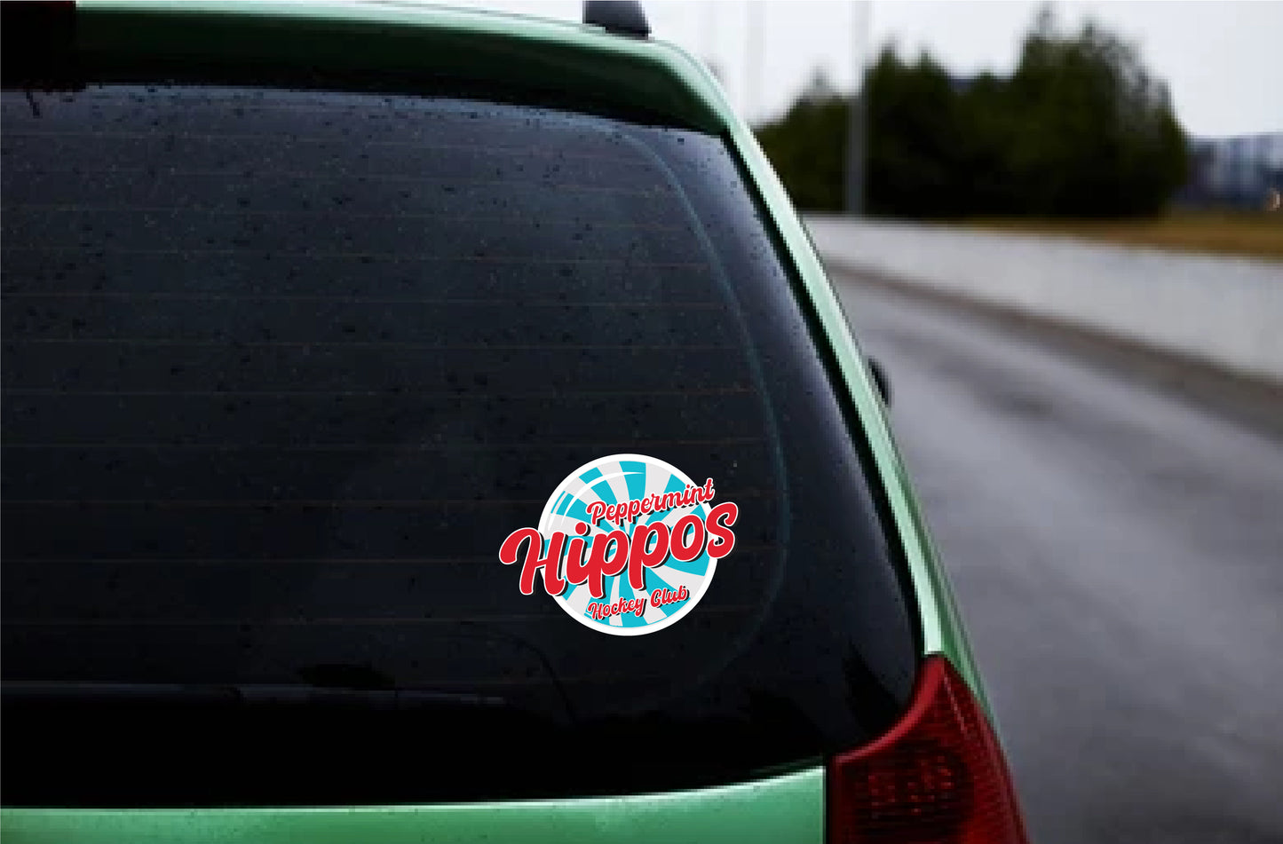 Hippo Car Decal