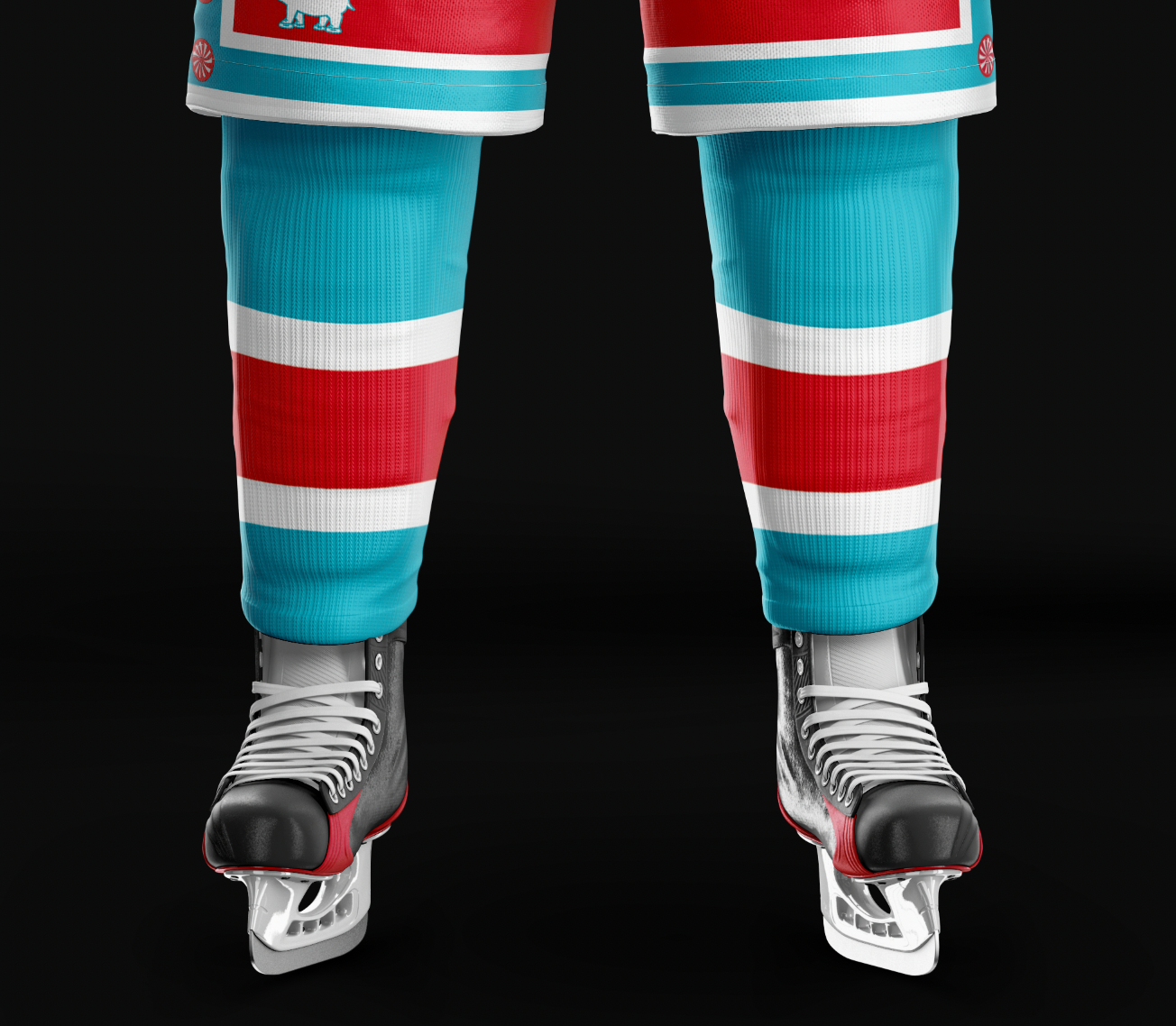 Peppermint Hippos - Socks