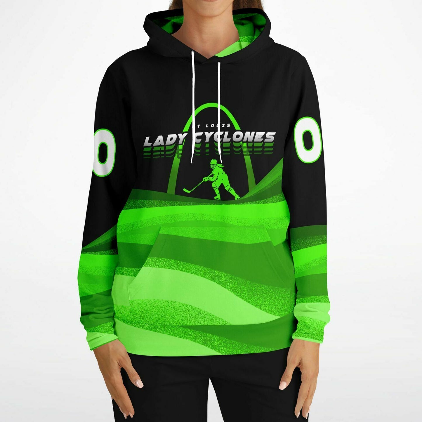 Lady Cyclone Customized Athletic Hoodie
