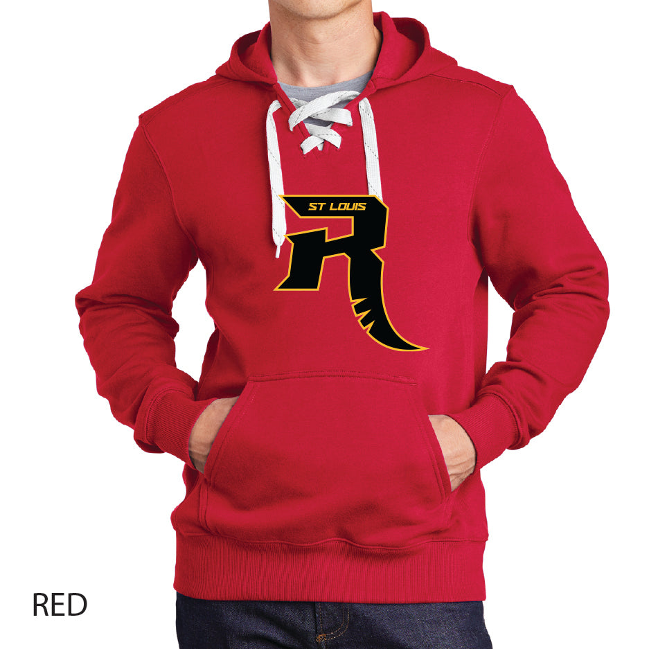 Raptors Sport-Tek Lace Up Pullover Hooded Sweatshirt