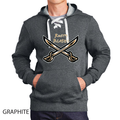 Rusty Blades Sport-Tek Lace Up Pullover Hooded Sweatshirt