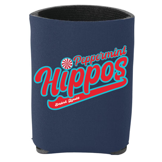 Peppermint Hippos Koozie