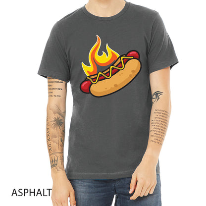 Hotdogs Unisex Jersey Tee Crewneck T-Shirt