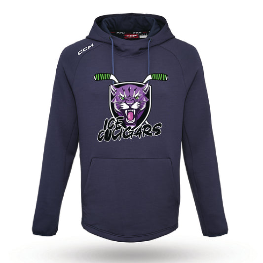 Ice Cougars CCM Premium Tech Fleece Pullover Adult Hoodie