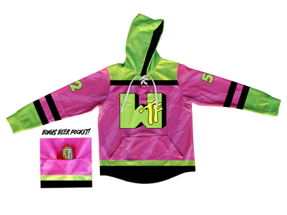 WTF Tulsa Warriors Sublimated Jersey Style Hoodie