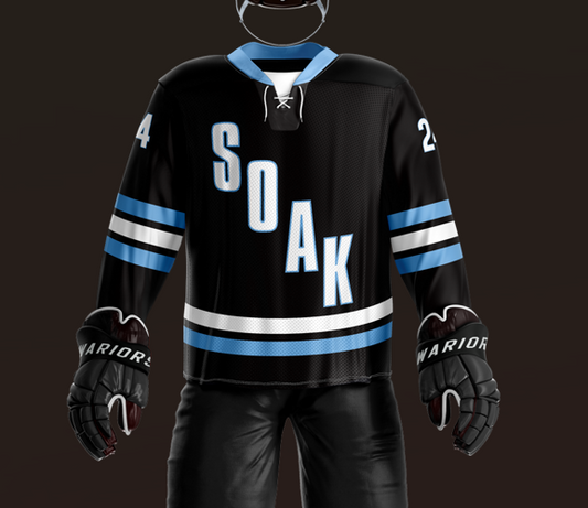 Soak Hockey Sublimated Black Jersey