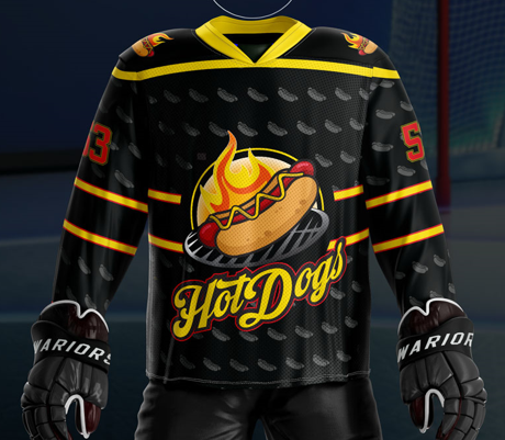 Hotdogs Sublimated Black Jersey