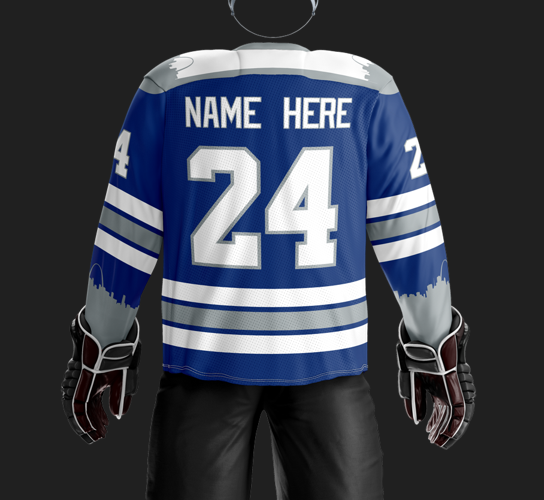 Show Me Hockey Sublimated Blue Jersey