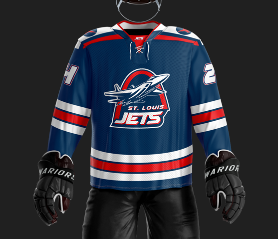 St. Louis Jets Sublimated Dark Jersey