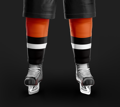 Agent Orange Black Socks