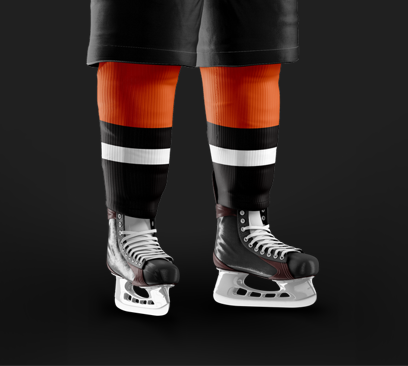 Agent Orange Black Socks