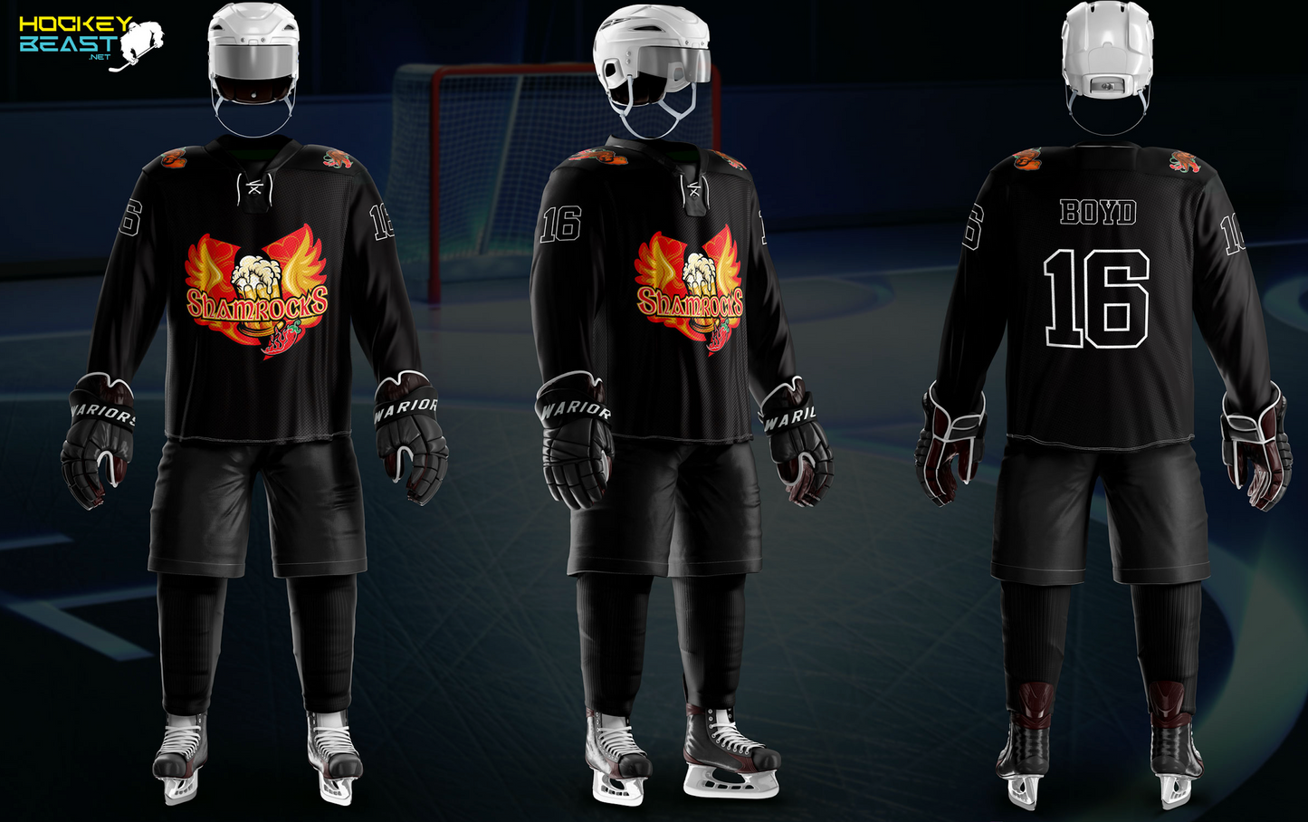 Shamrocks Black Jersey - Customizable Name/Number