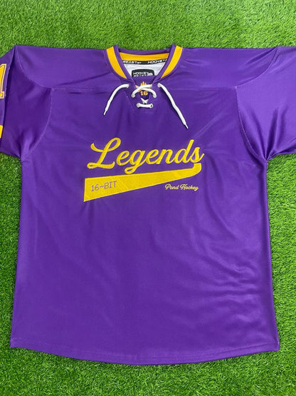 Legends Sublimated Jersey - Purple with Gold Logo