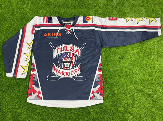 Tulsa Warriors Sublimated Blue Jersey