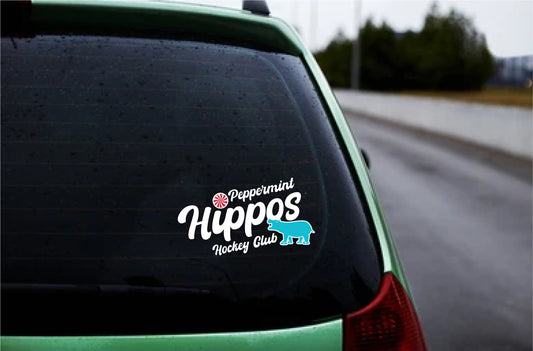 Hippo Car Decal