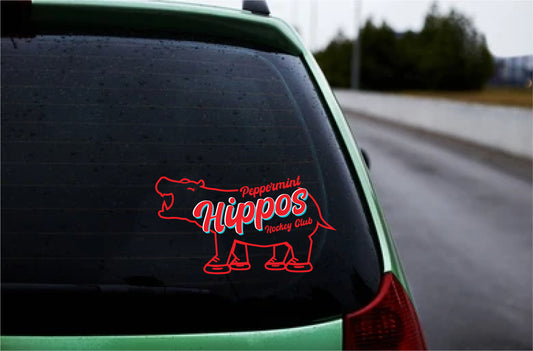 Hippo Car Decal
